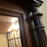 Solid wood mirror with moldings