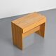 Desk in solid elm by Maison Regain, 1970s.