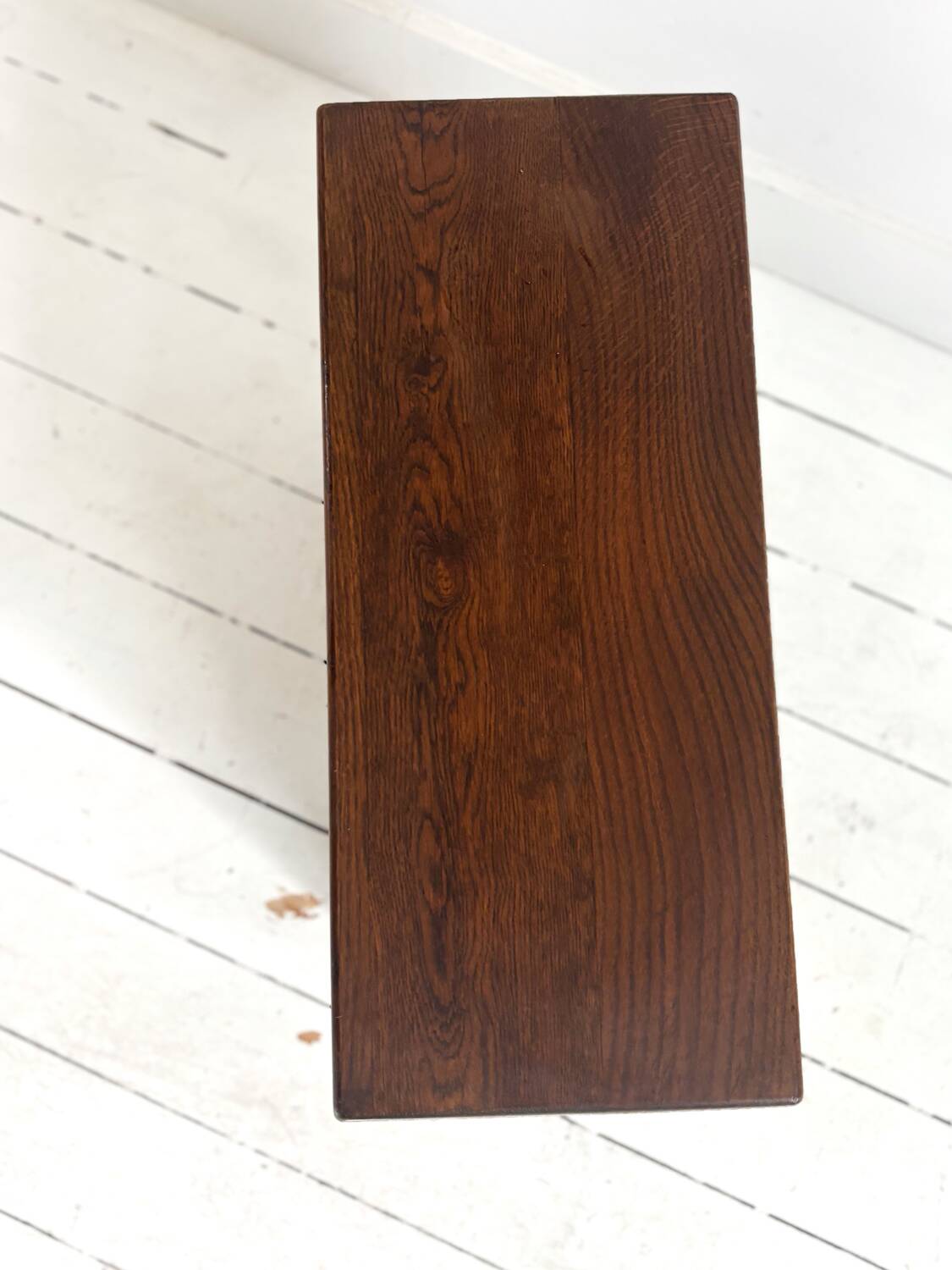 Small brutalist oak table