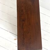 Small brutalist oak table