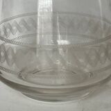 Pair of engraved crystal decanters