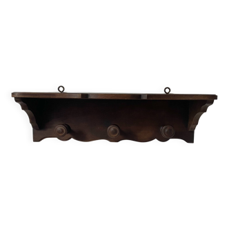 Wooden coat rack, hat rack