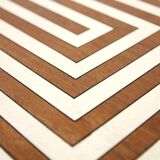 Cart bar teak with pattern maze 1960 s