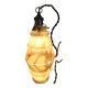 Art Deco lamp in ribbed opaline glaze, Verreries de Scailmont, Heemskerk
