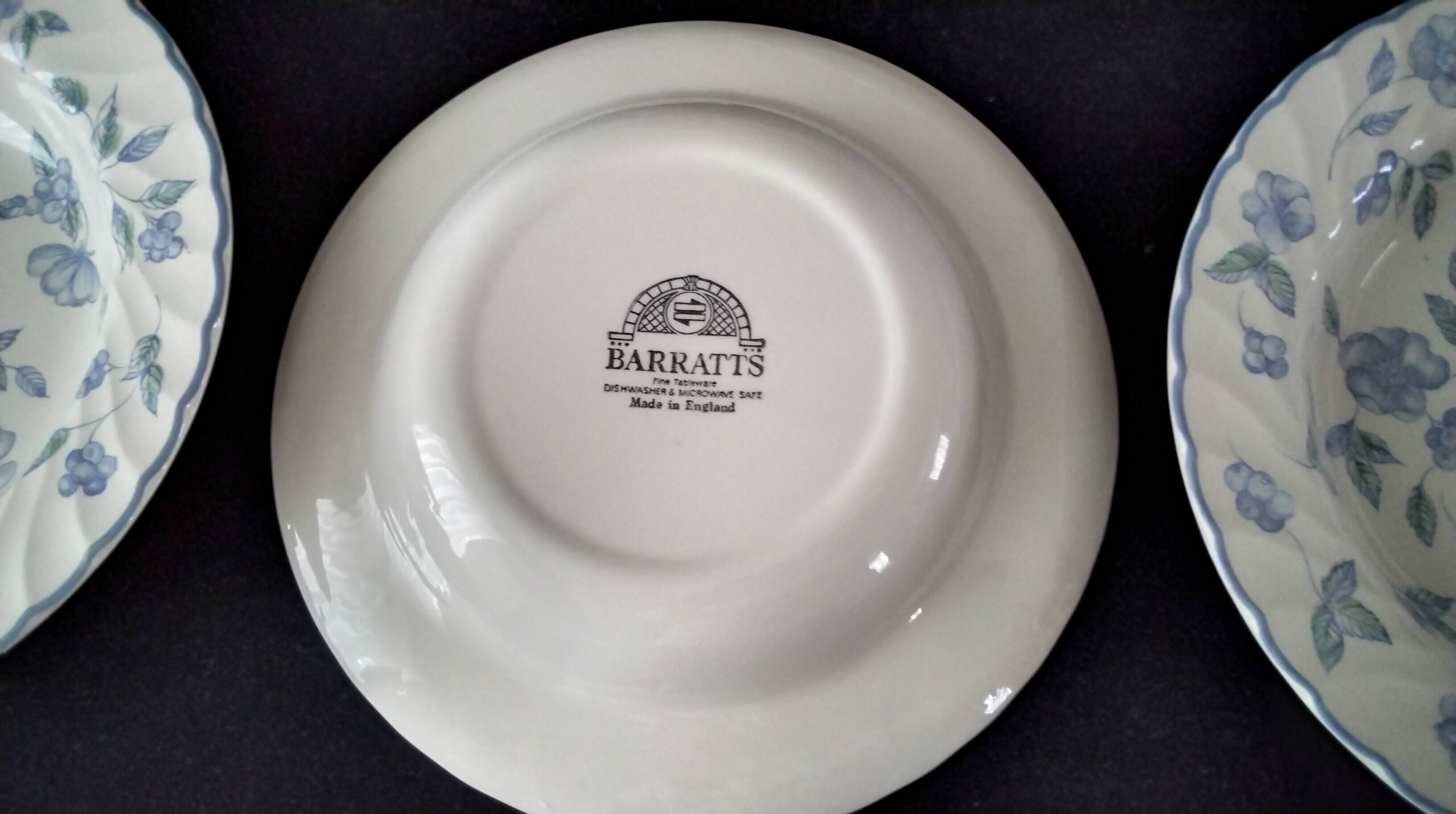 5 deep plates English porcelain Barratts