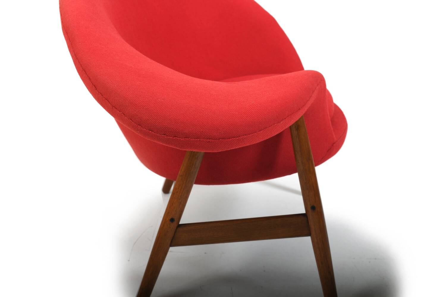 Fried Egg Teak Easychair by Hans Olsen 1950s