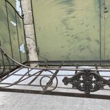 Folding bed in wrought iron 19th century