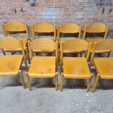 Set of 8 stackable chairs by Karl Klipper