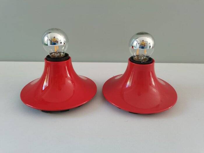 Pair of "Teti" wall lights Vico Magistretti, Artemide