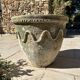 Ancient terracotta pot vase from the 19th century.