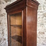 Vitrine française Louis-Philippe – avec porte vitrée d'origine