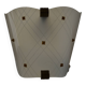 Vintage 1950 wall light in perspex and brass