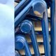 Vintage Galvanitas S35 chair – blue compass frame