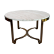 Italian mid-century brass and travertine marble coffee table, 1970