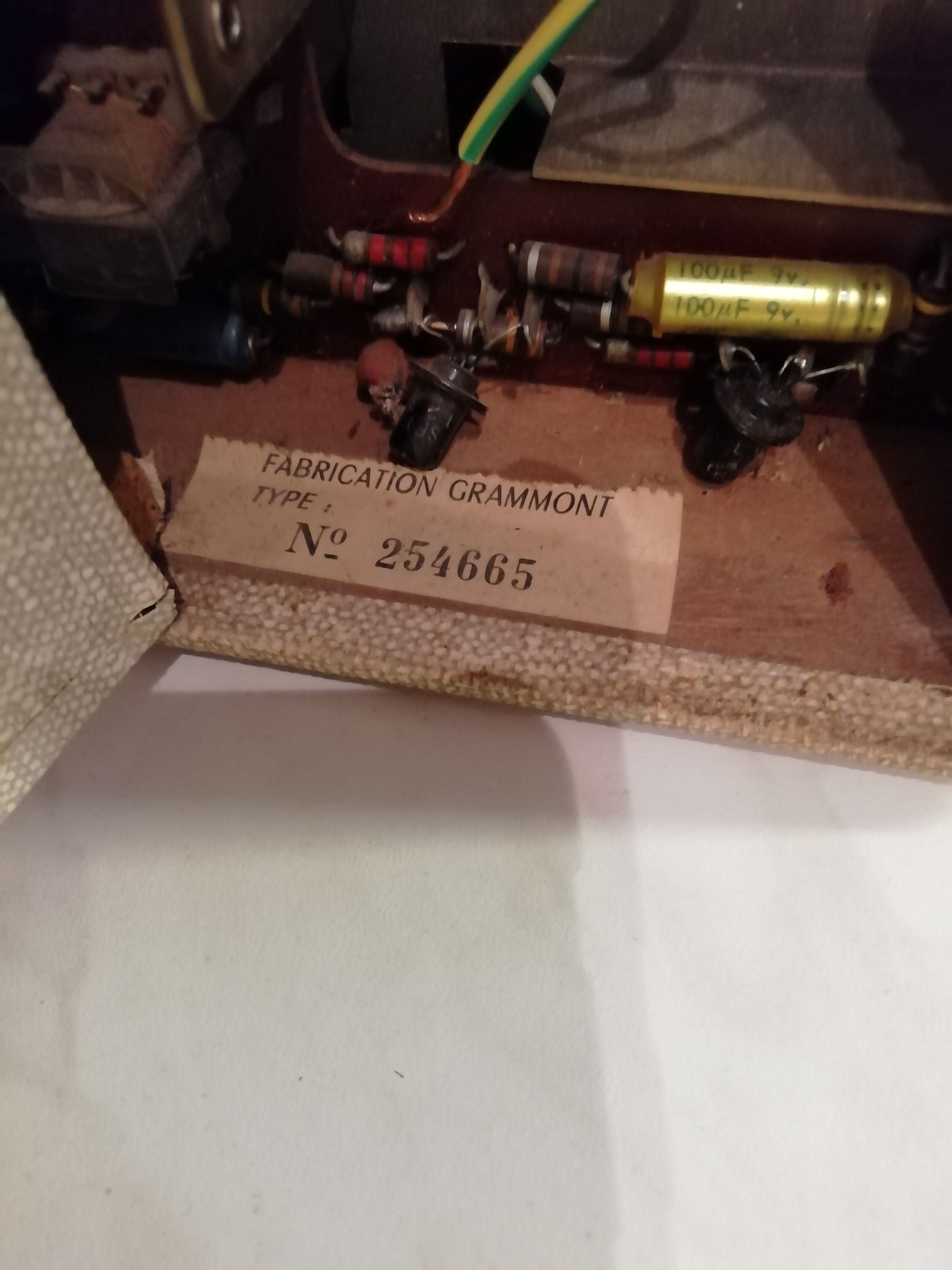 Transistor tsf Grammont 60s.