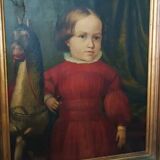 Oil painting on canvas portrait mid-19th century - German school