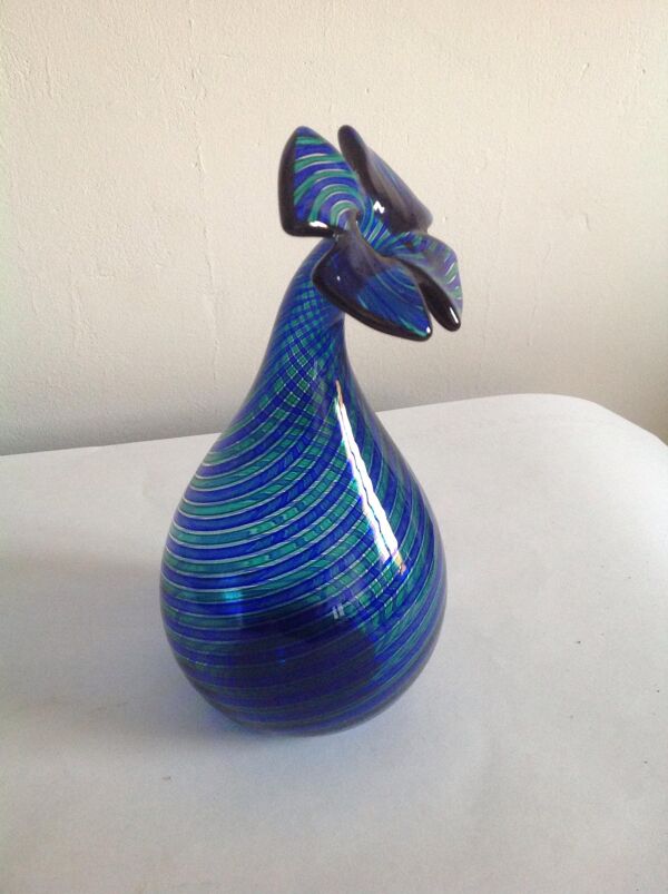 Vase soliflore en verre de murano