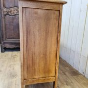 Old solid wood sideboard 2 doors and 2 drawers renovated