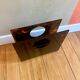 Vintage 70's lucite plexi tortoiseshell magazine rack