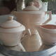 Coffee service powder pink 52 parts 1930