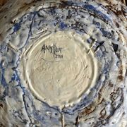 Ceramic plate signed Andrea Jan, 1960s, diameter 36.5 cm.