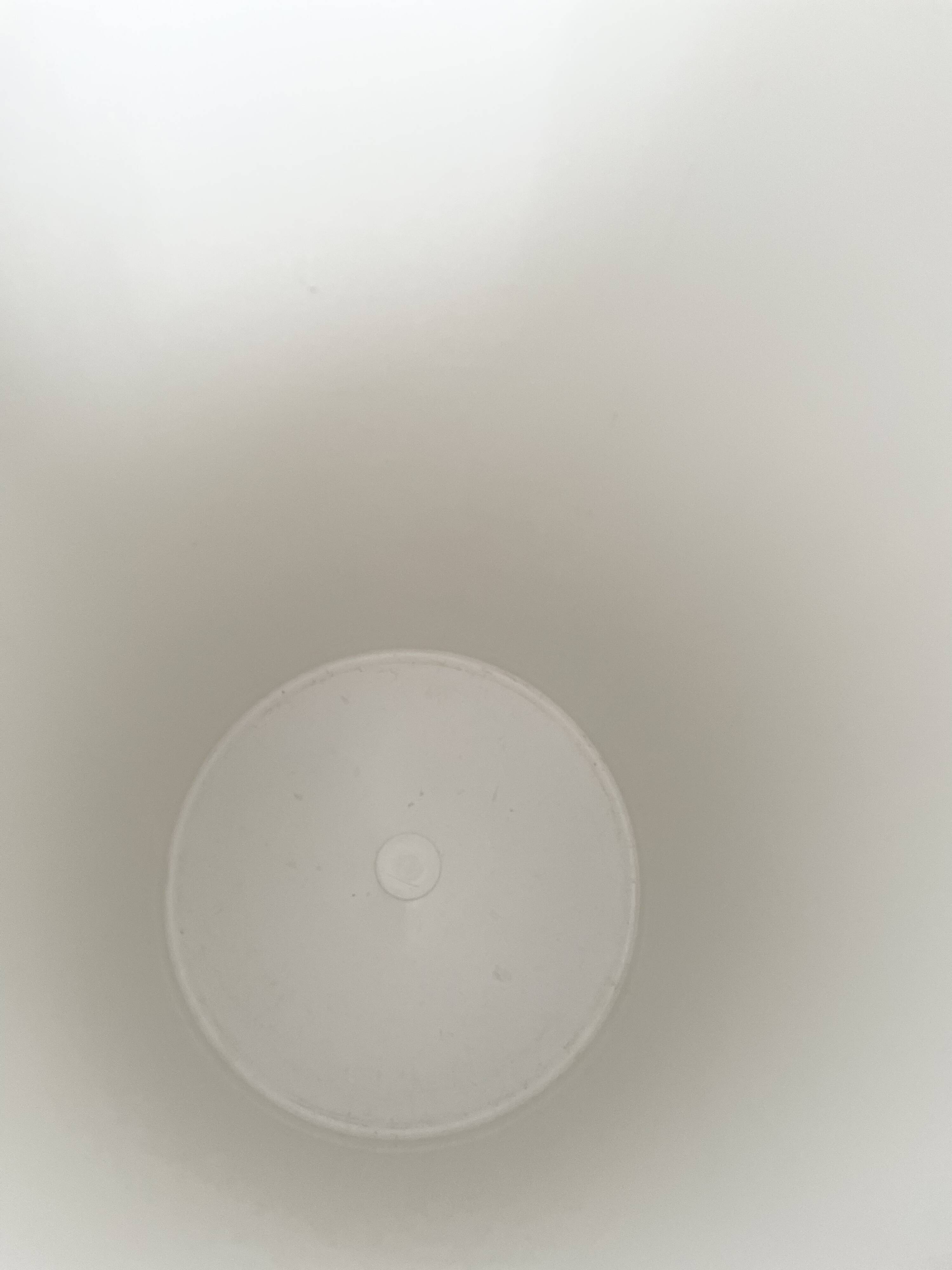 Kartell Gino Colombini white plastic umbrella stand from the 70s