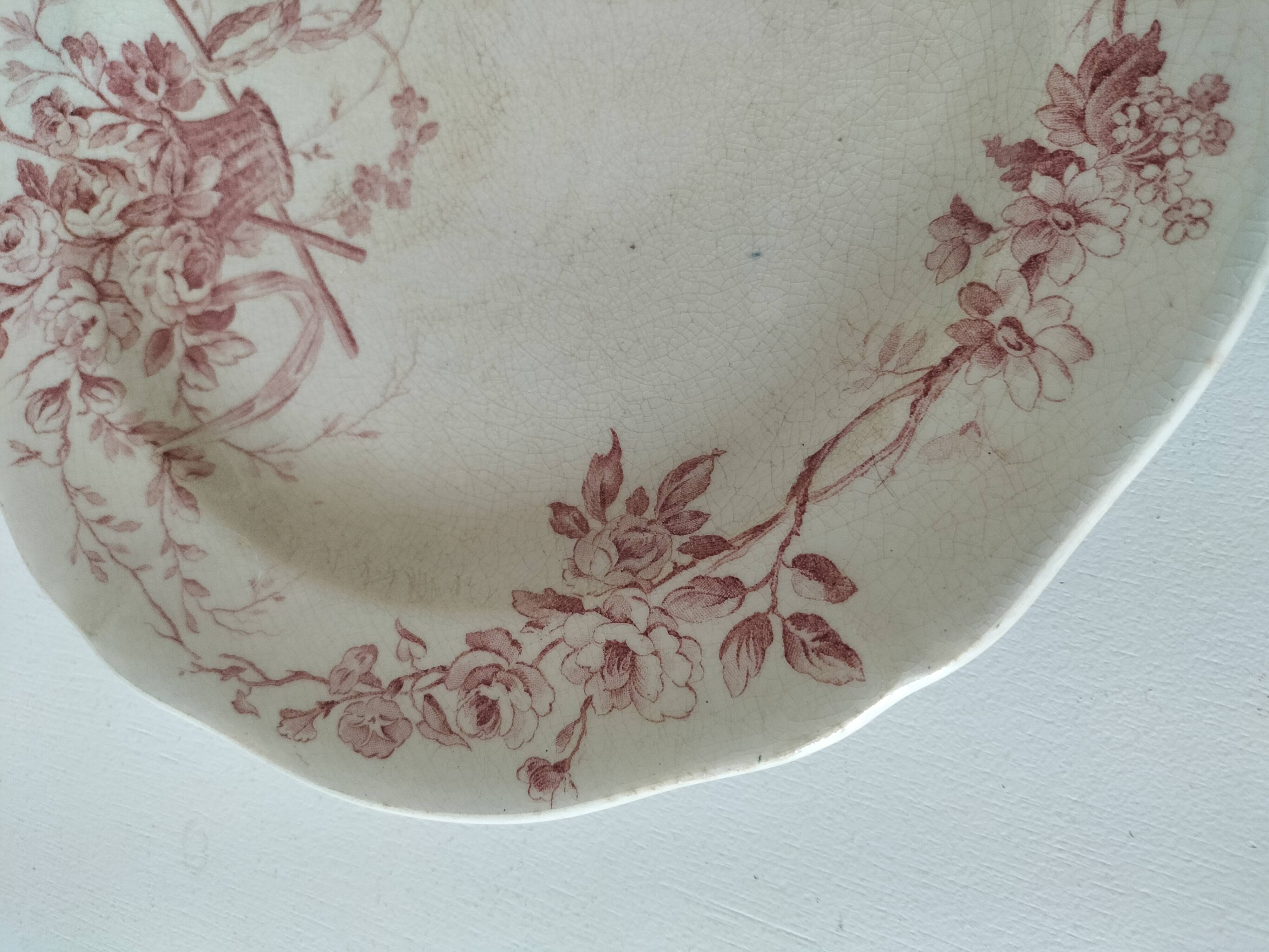 Antique Gien plate – Danube decor