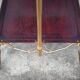 Vintage service, rolling bar, table, wheeled service, golden metal service, folding service