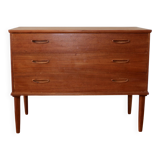 Vintage Scandinavian teak chest of drawers, Denmark, 1960
