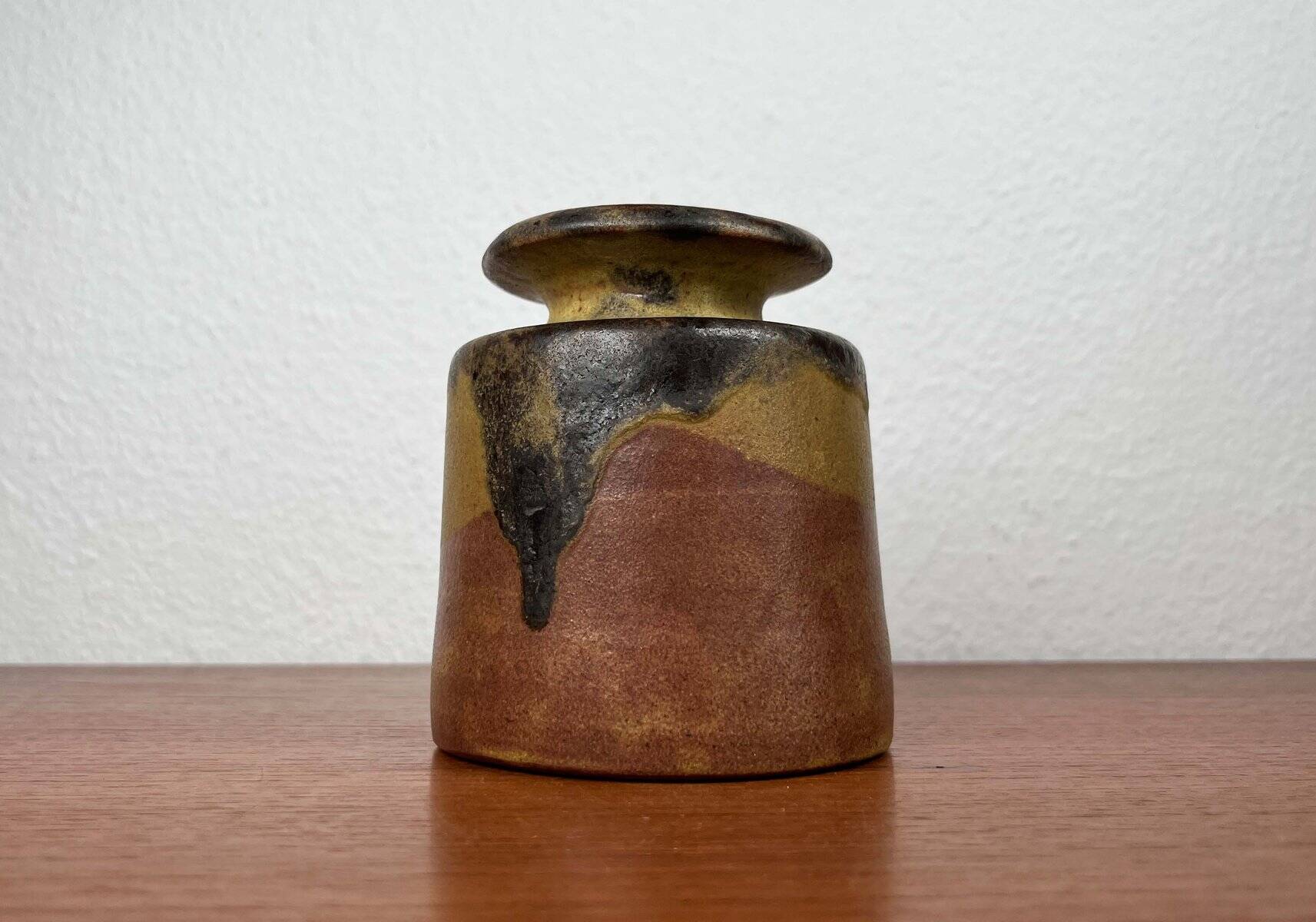 Mid-Century Modern German Studio Pottery Vase by Luise Duncker, 1960s