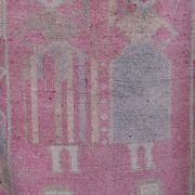 Vintage Turkish rug from Oushak, hand-woven 98x310 cm