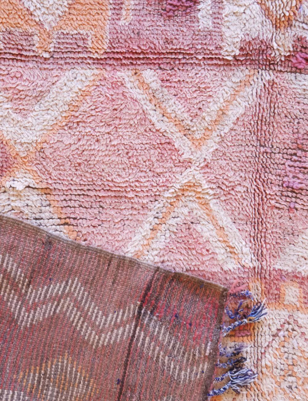 Vintage Pink Berber Rug - 330 x 162 cm