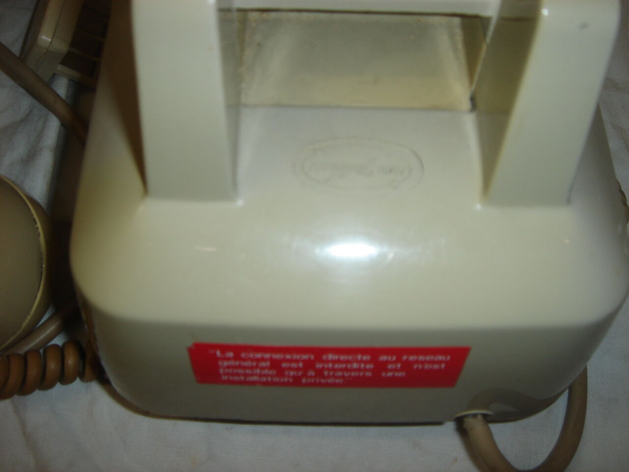 Old itt telephone from the 1960s/1970s with dial