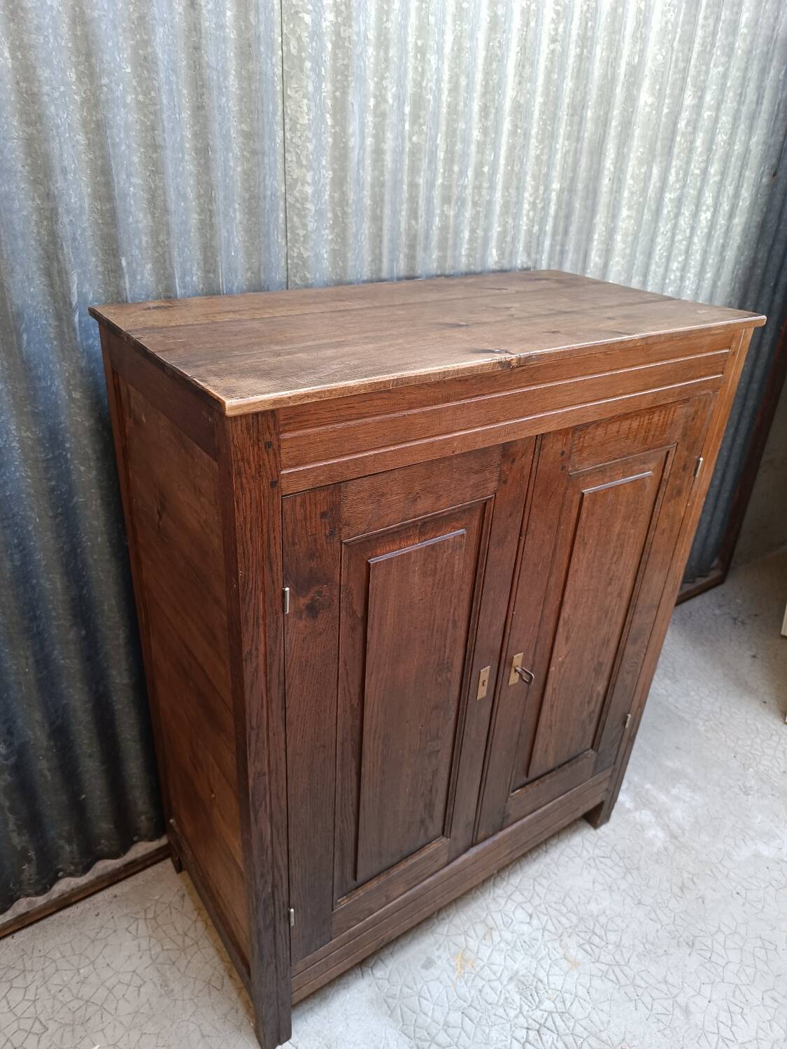 Vintage Parisian sideboard in solid oak