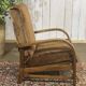 1930s English bridge chair in beech.
