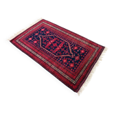 Tapis Yagcibedir vintage tissé main laine teintée naturellement années 1940