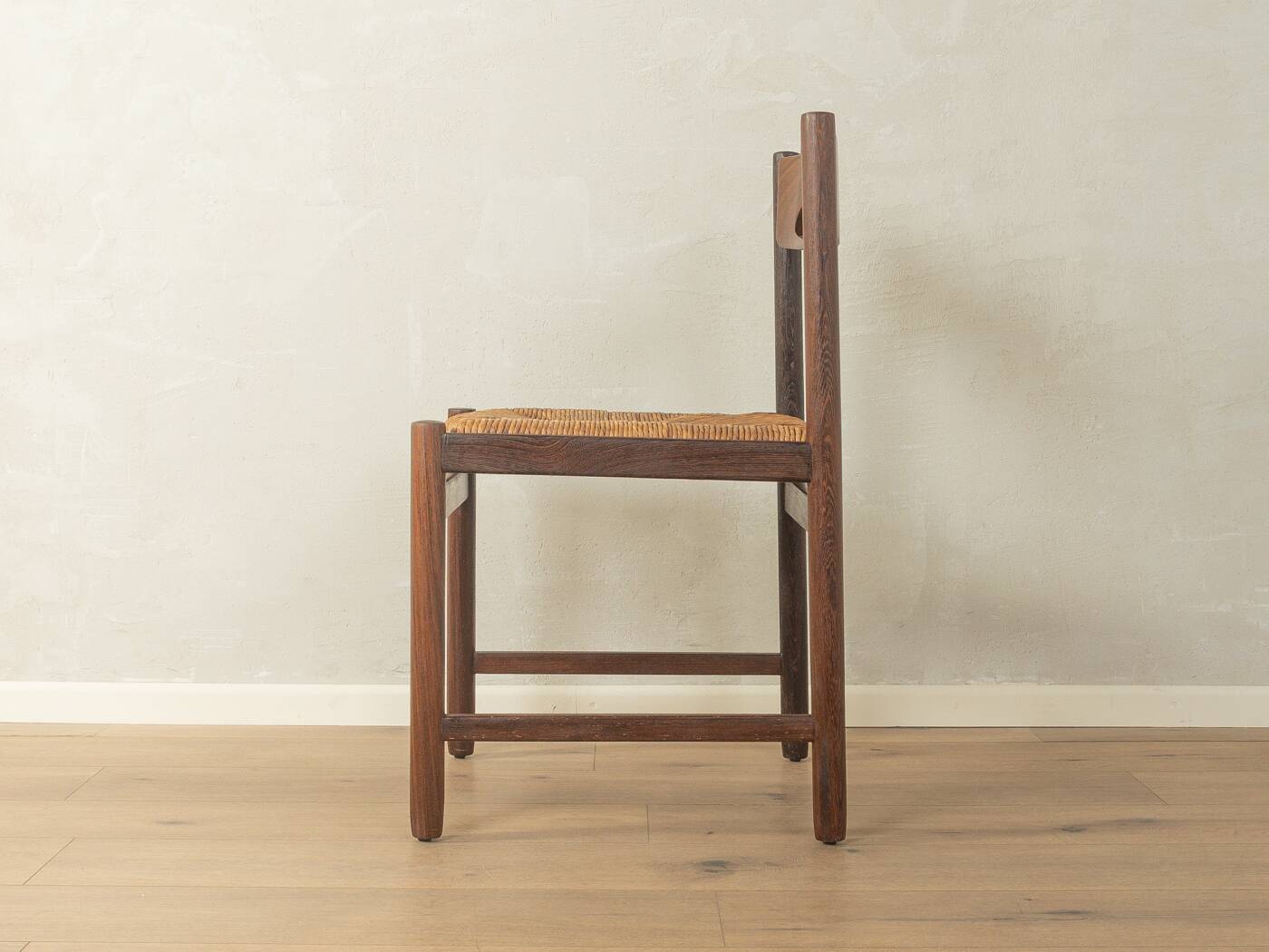 Dining chairs from the 1970s with original seagrass weave (set of 2)