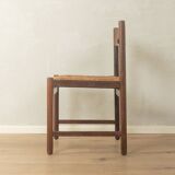 Dining chairs from the 1970s with original seagrass weave (set of 2)