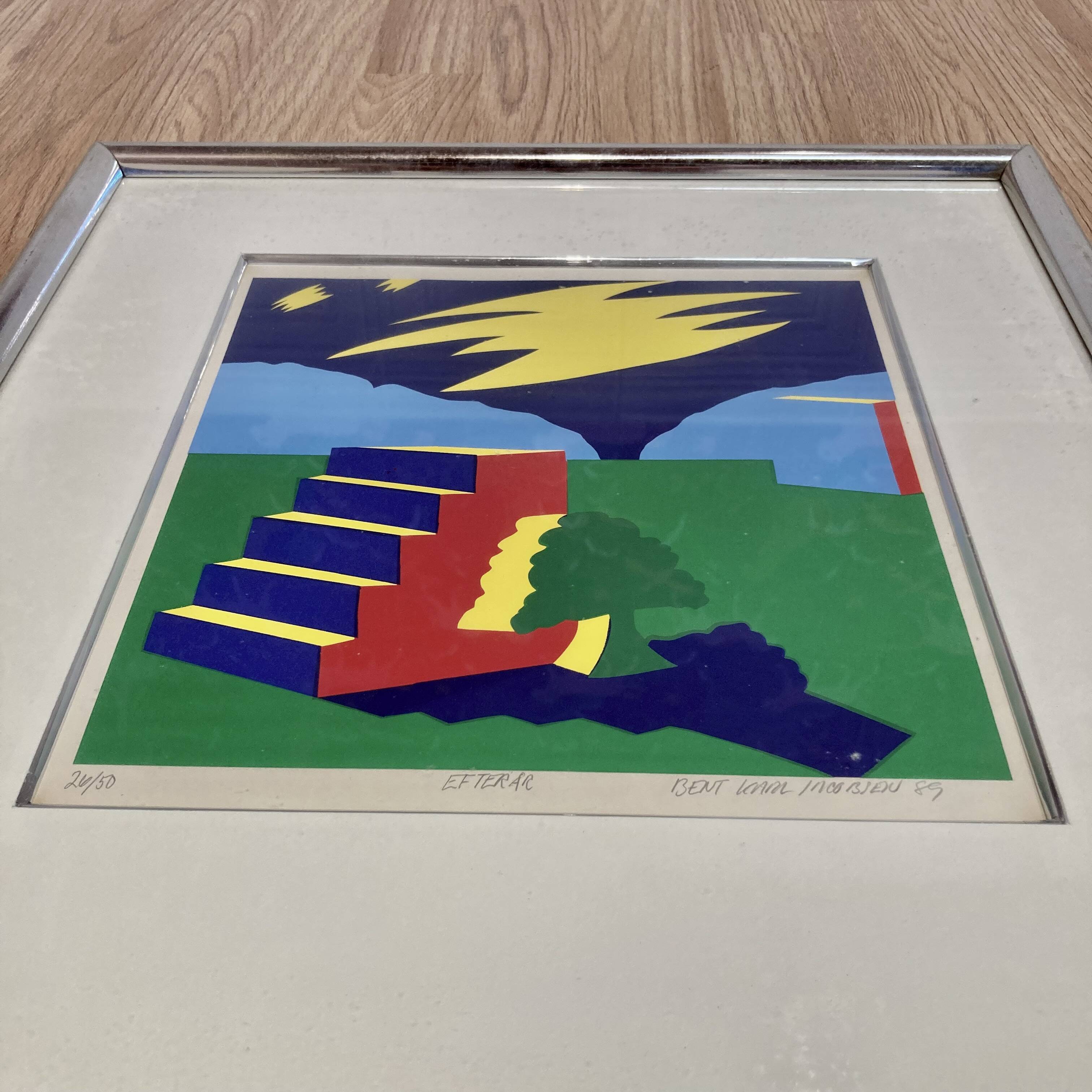 Pair of lithographs "BENT KARL JAKOBSEN".