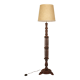 Lampadaire en bois tourné vintage