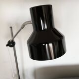 Vintage Reading Floor Lamp Retro, Black, Steel, Sweden 1960s