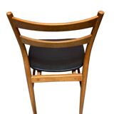 Set of six wooden chairs