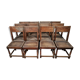 Series of 12 Louis XIII oak chairs circa 1850