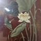 Cabinet chinois / oriental vintage avec feuille d'or / scène traditionnelle