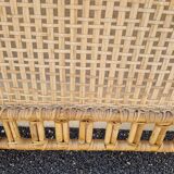 Rattan wicker headboard