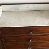 Commode ancienne bois et marbre