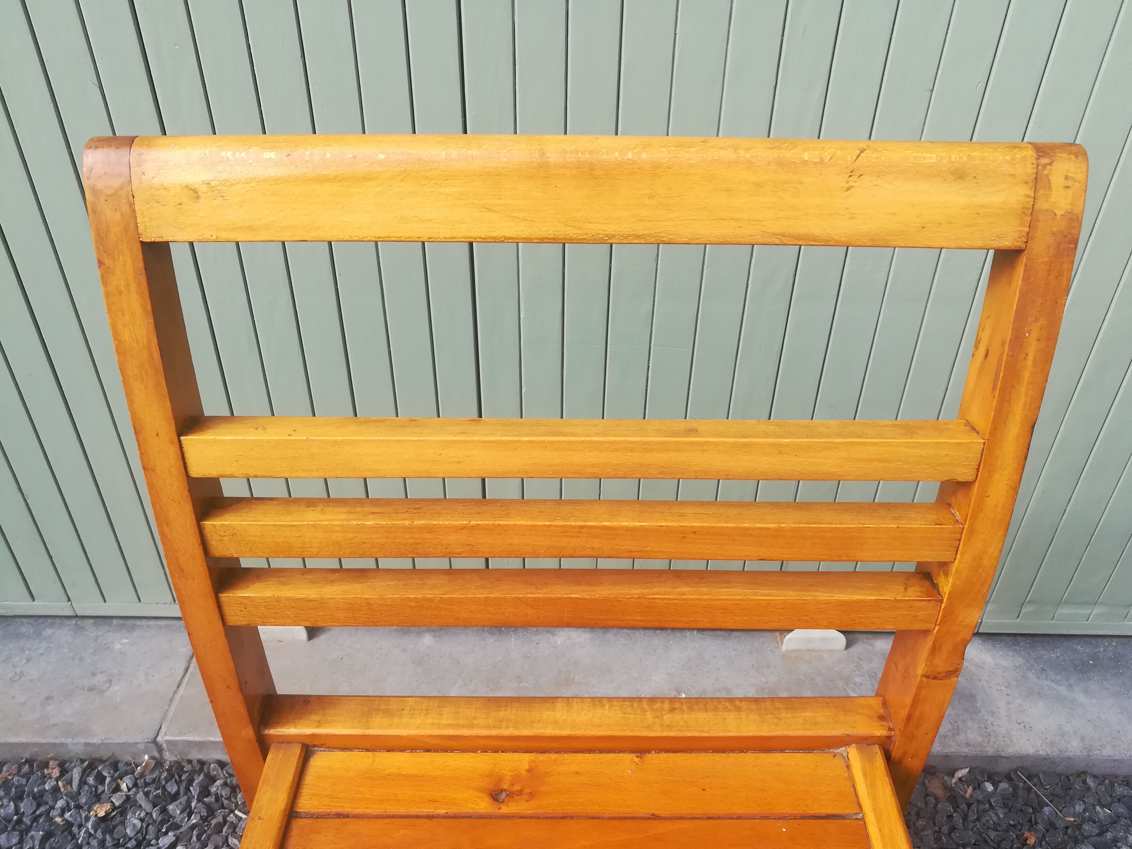 Pair of René Gabriel chairs in beech
