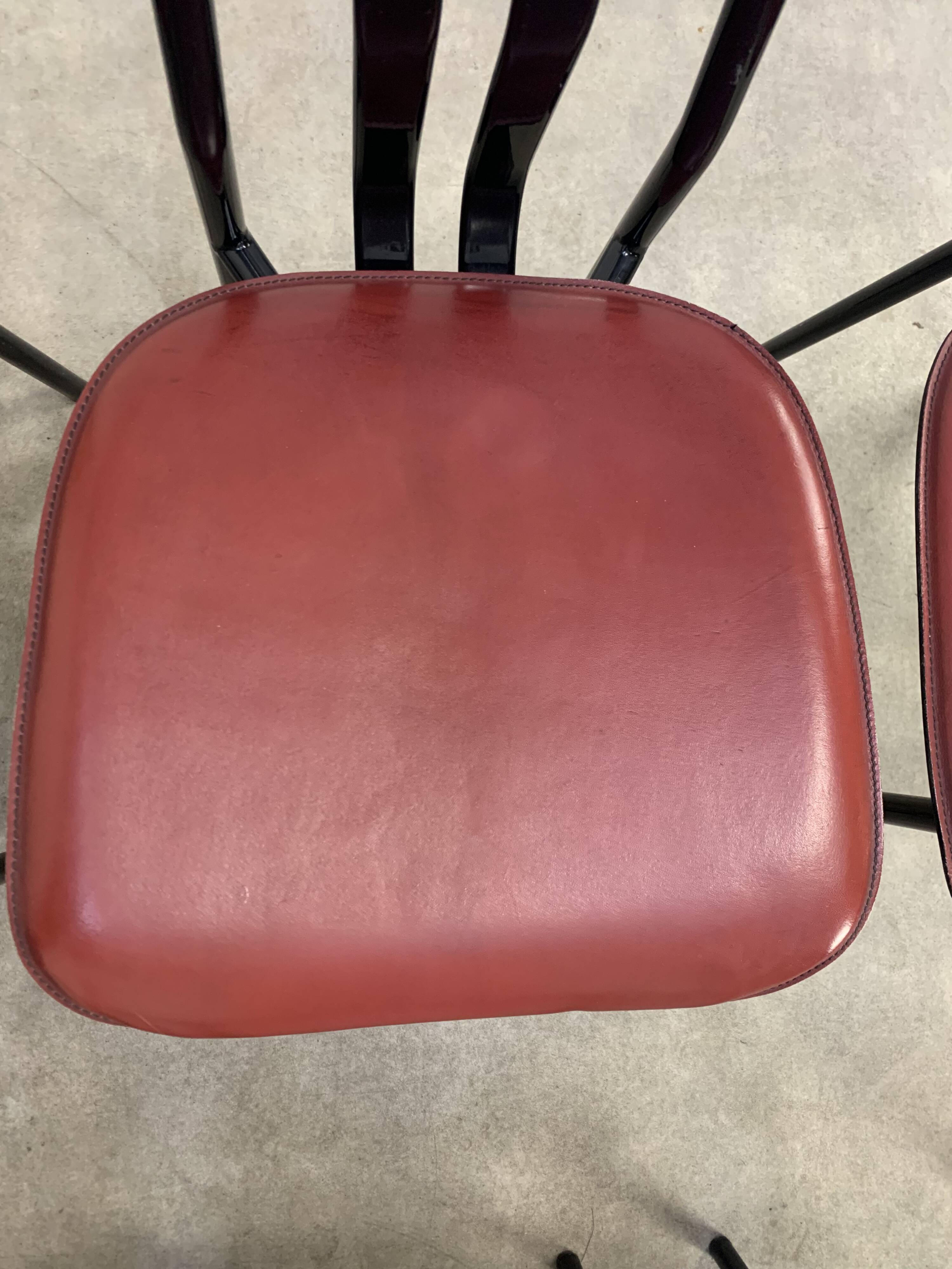 6 chairs by Giorgio Cattelan for Cidue Italy, postmodern, 1980s