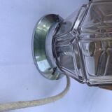 Lampe globe en verre art deco