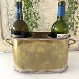 Sheffield style champagne bucket multiple bottles silver plated